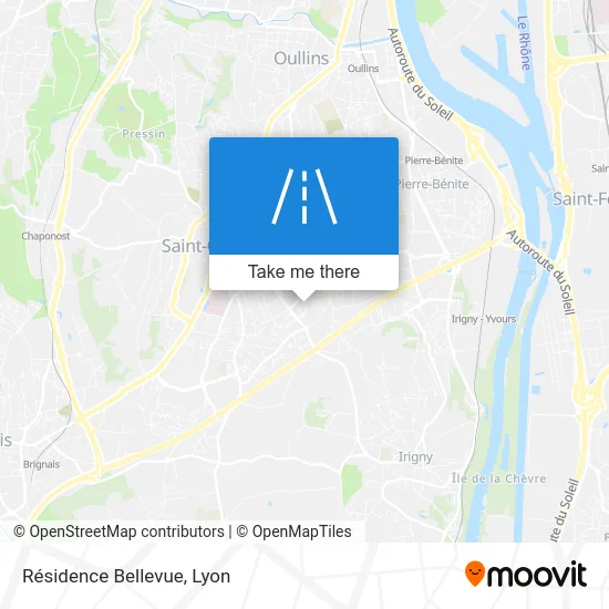 Résidence Bellevue map