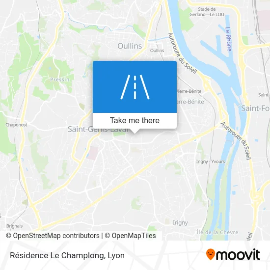 Résidence Le Champlong map