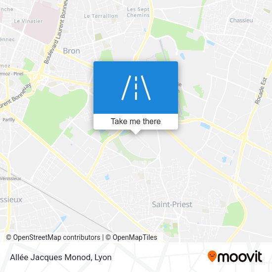 Allée Jacques Monod map