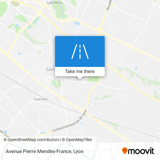 Avenue Pierre Mendès-France map
