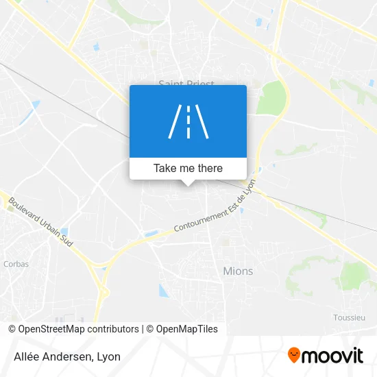Allée Andersen map