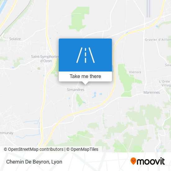 Chemin De Beyron map