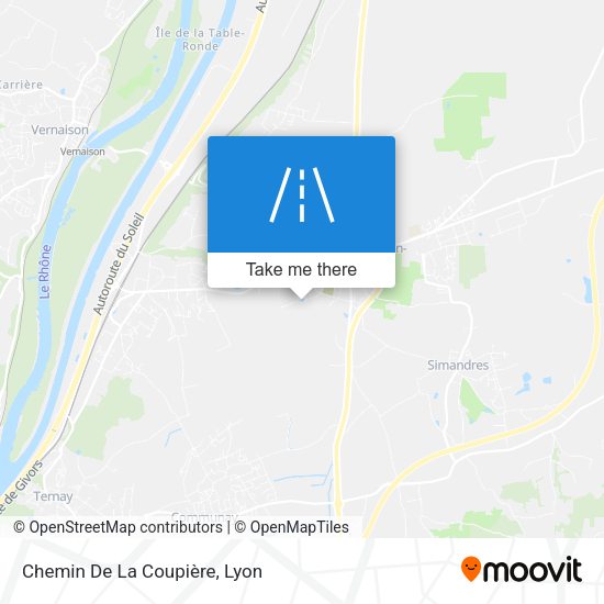 Chemin De La Coupière map