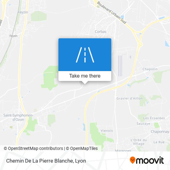 Chemin De La Pierre Blanche map