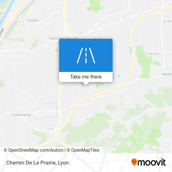 Chemin De La Prairie map