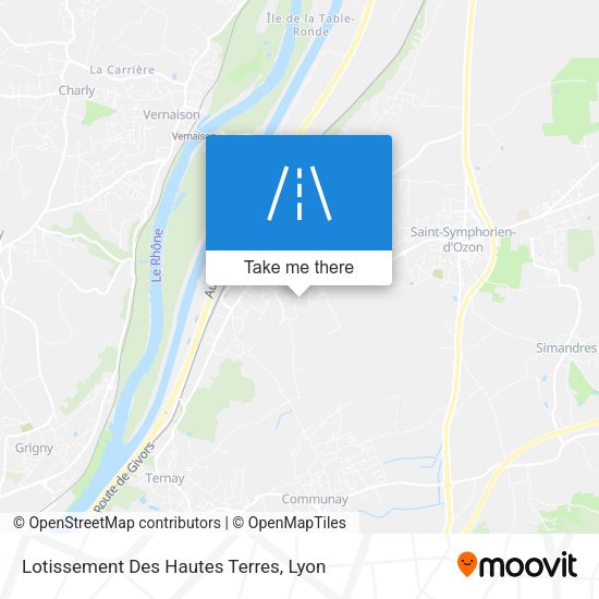 Lotissement Des Hautes Terres map