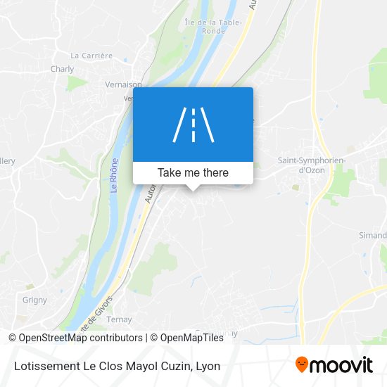 Lotissement Le Clos Mayol Cuzin map