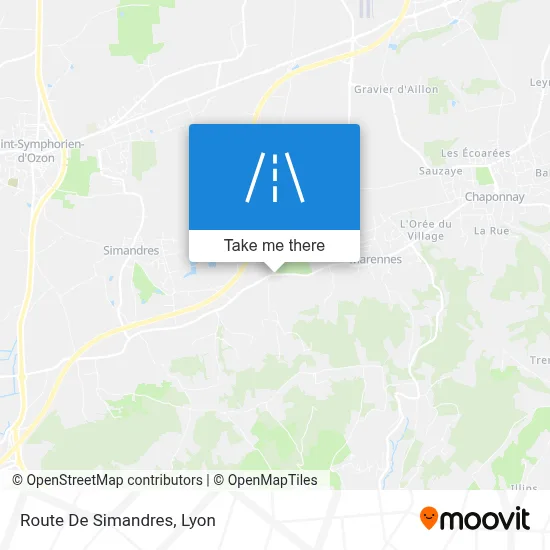 Route De Simandres map
