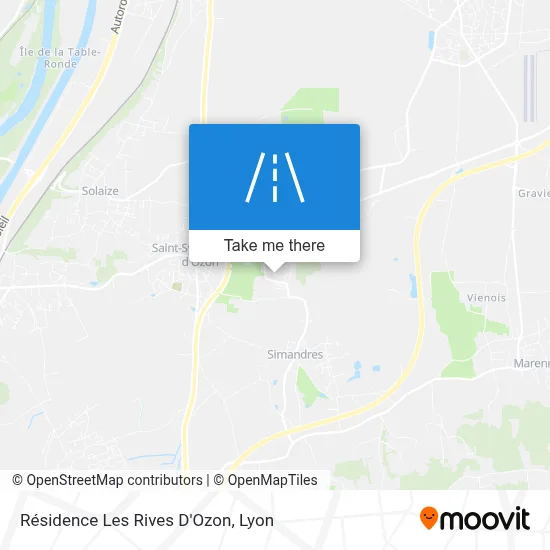 Résidence Les Rives D'Ozon map
