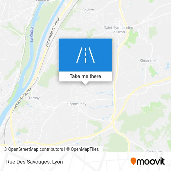 Mapa Rue Des Savouges