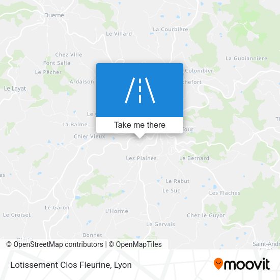 Lotissement Clos Fleurine map