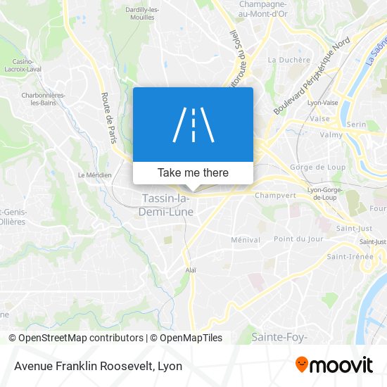 Avenue Franklin Roosevelt map