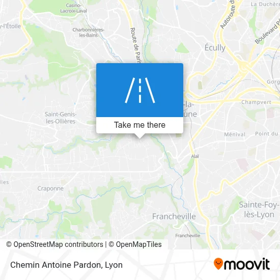 Chemin Antoine Pardon map
