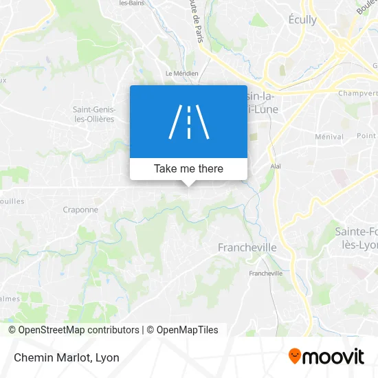 Chemin Marlot map