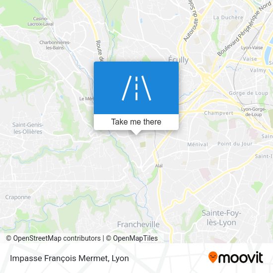 Impasse François Mermet map