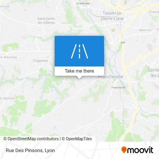 Rue Des Pinsons map