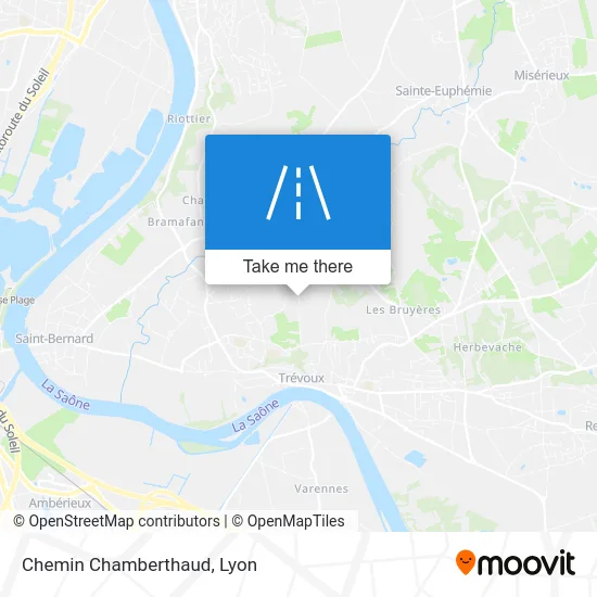 Mapa Chemin Chamberthaud