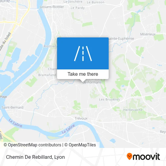 Chemin De Rebillard map