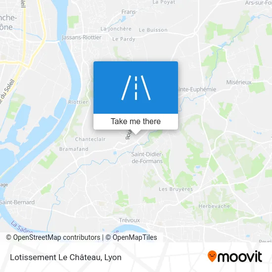Lotissement Le Château map