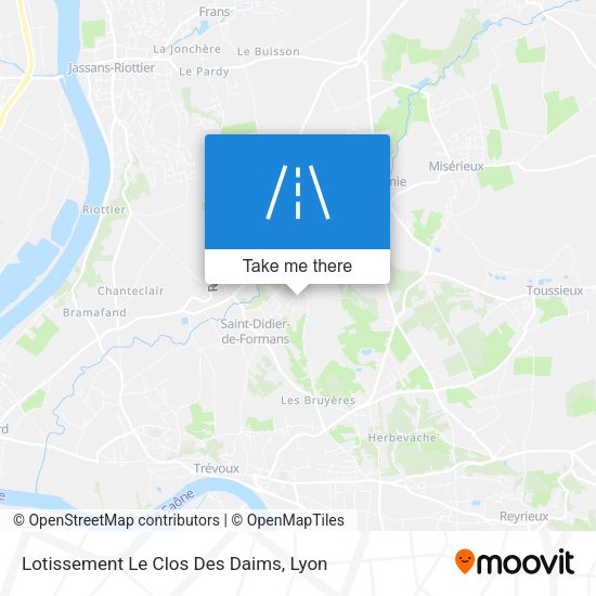 Lotissement Le Clos Des Daims map