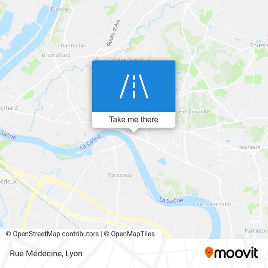 Rue Médecine map