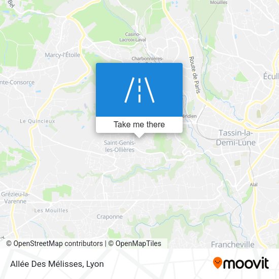 Allée Des Mélisses map