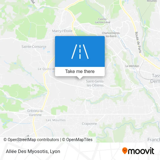 Allée Des Myosotis map