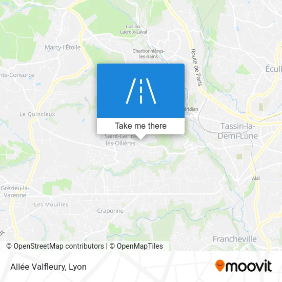 Allée Valfleury map