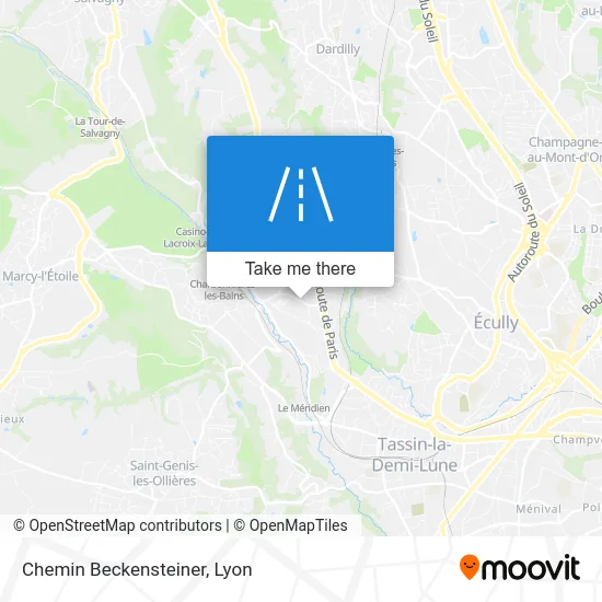 Chemin Beckensteiner map