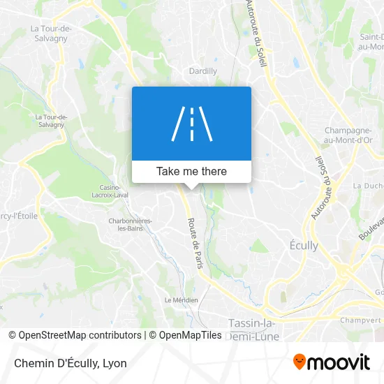 Chemin D'Écully map