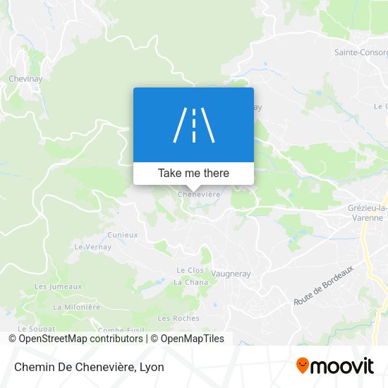 Chemin De Chenevière map
