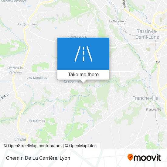 Chemin De La Carrière map