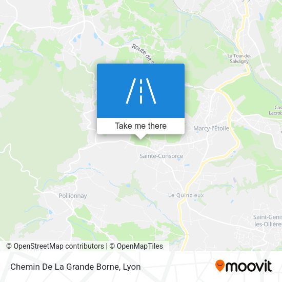Chemin De La Grande Borne map
