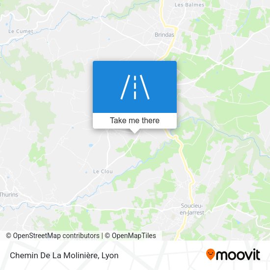 Chemin De La Molinière map