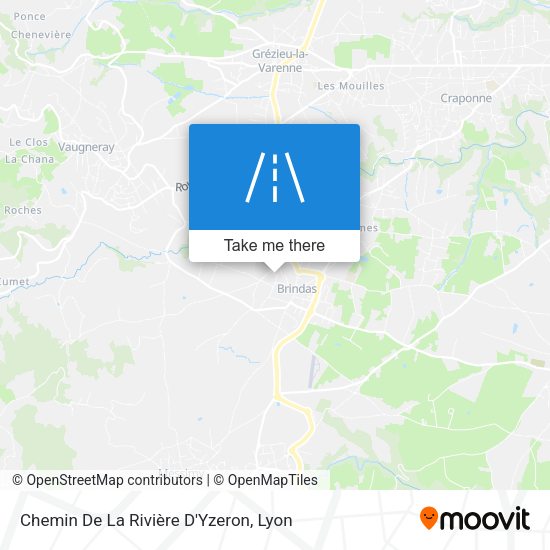 Chemin De La Rivière D'Yzeron map