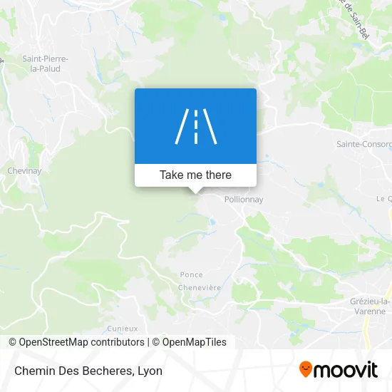Chemin Des Becheres map