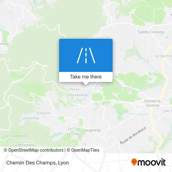 Chemin Des Champs map