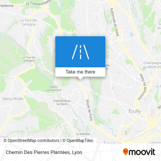 Chemin Des Pierres Plantées map