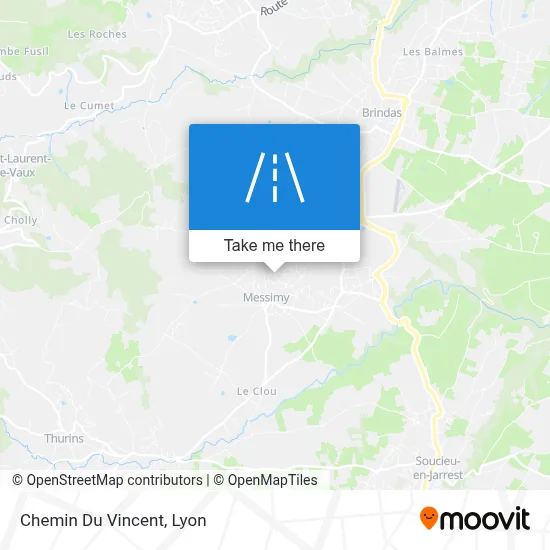 Chemin Du Vincent map