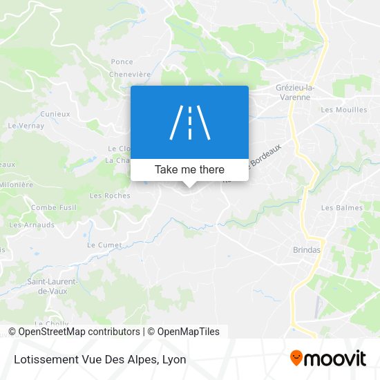 Lotissement Vue Des Alpes map