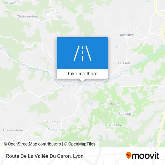Route De La Vallée Du Garon map