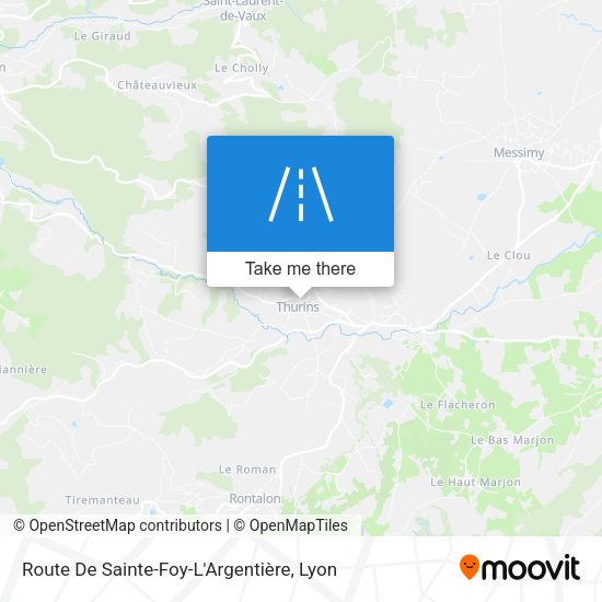 Route De Sainte-Foy-L'Argentière map