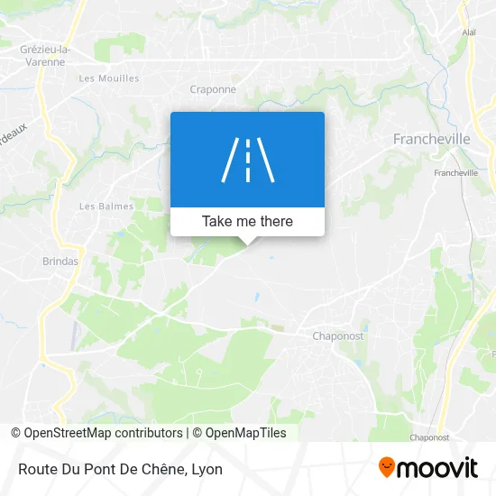 Route Du Pont De Chêne map