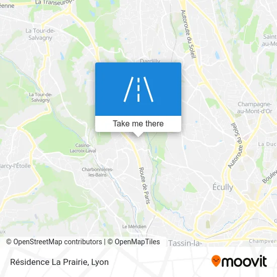 Résidence La Prairie map