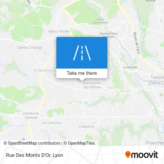 Rue Des Monts D'Or map