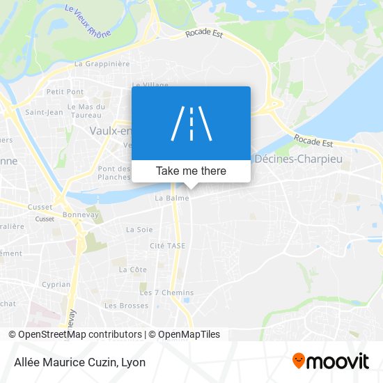 Mapa Allée Maurice Cuzin
