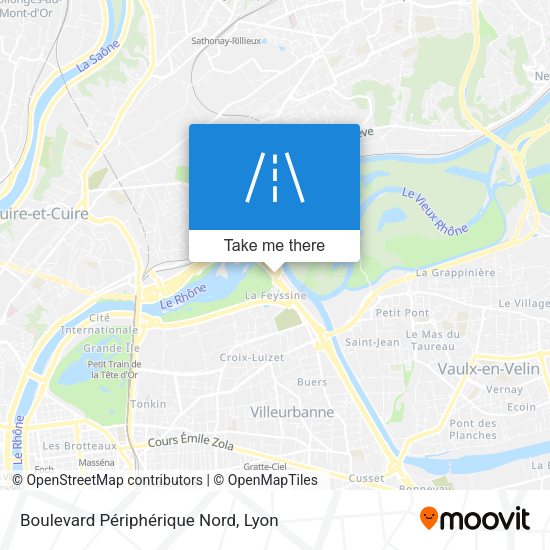 Boulevard Périphérique Nord map