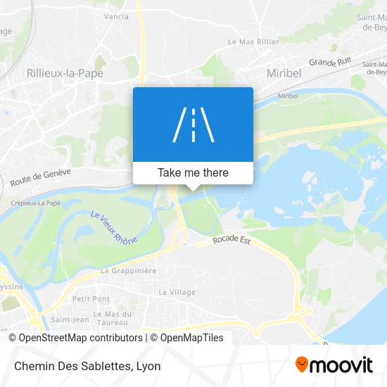 Chemin Des Sablettes map