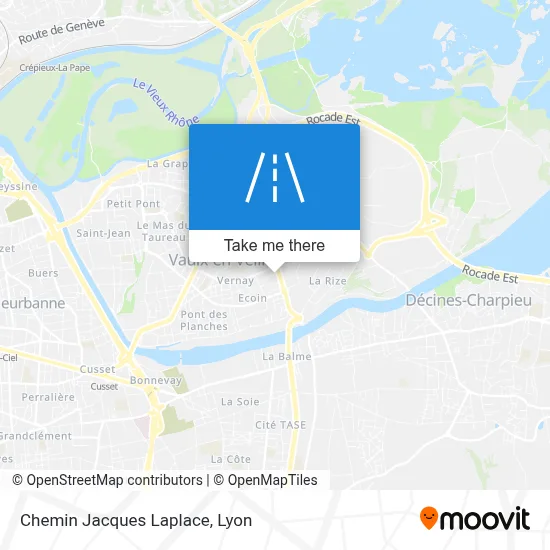 Chemin Jacques Laplace map