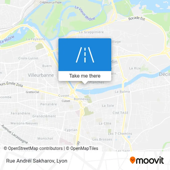 Rue Andréï Sakharov map